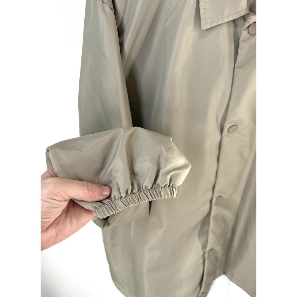 ESSENTIALS Fear of God 1977 Coaches Jacket Fog Snap Button Unlined Pocket Medium - Picture 4 of 12